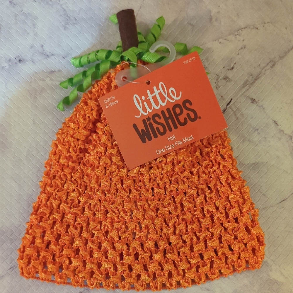 Festive Orange Pumpkin Hat for Kids